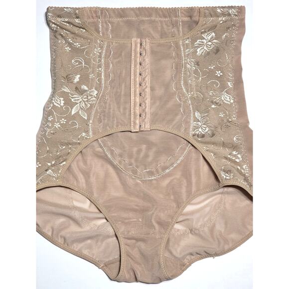 ABLESA Shapewear Tummy Control Stomach Shapewear With Girdle Tan XXXL - Picture 8 of 11